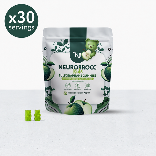 Neurobrocc Kids Sulforaphane Gummies Green Apple Flavor