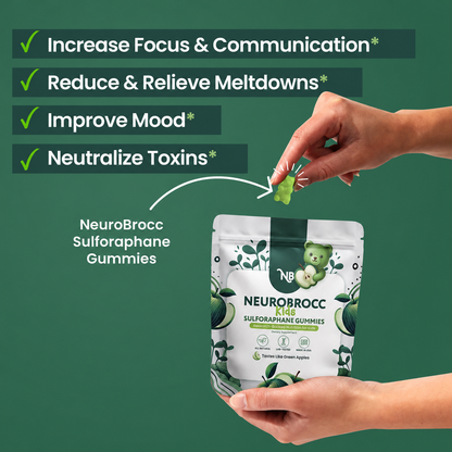 Neurobrocc Kids Sulforaphane Gummies Green Apple Flavor